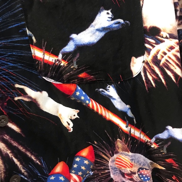 Unisex - Funny, festive 4th of July button down. - Picture 3 of 4